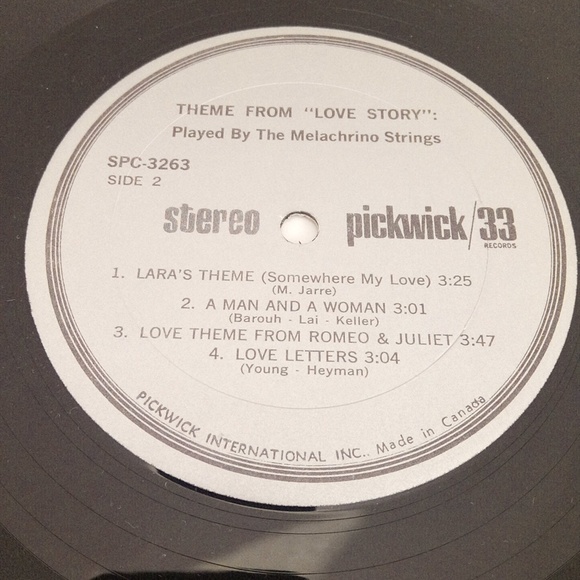 Theme From Love Story Played By Melachrino Pickwick International Vinyl Record - Picture 7 of 10